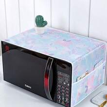 Funda antipolvo impermeable para refrigerador con bolsillos de almacenamiento laterales, protector para la parte superior del refrigerador, organizador de cocina - Ver 62