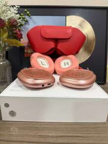 [BeatBay]MAXPRO5 High-End Over-Ear Bluetooth Headphones, Detachable Magnetic Ear Cups, Bluetooth Function, Ultra-High Sound Quality Full-Package Headphones, Including Headphone Cases And C-Shaped Charging Cables - 紅色 - 查看 4