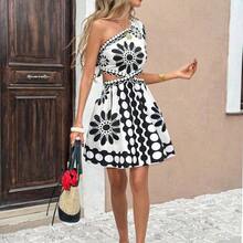 Vestido de tirantes finos con estampado floral y espalda descubierta para vacaciones - Multicolor - Ver 6