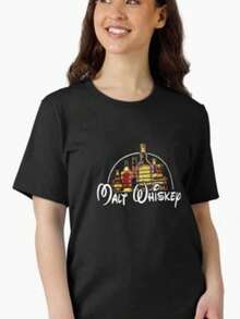 MOUSE CASTLE CUTE CLASSIC FUNNY T SHIRT UNISEX, Retro Loose-Fit T-Shirt - 後退 - 查看 1