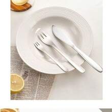 304 Stainless Steel | Yanagi Sori's Style | Western Dinnerware Set, Hotel Restaurant Japanese Dinnerware, High-End Knife, Fork, And Spoon - View 3