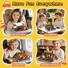 28/36PCS Magnetic Building Blocks With City Road Track & Mini Cars, Educational Puzzle Toy For Kids 3-14, Random Color, Gift For Birthday & Holiday (Random Color/Style) - Multicolor - View 4