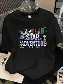 Halloween Graphic T-Shirt - Black - View 1