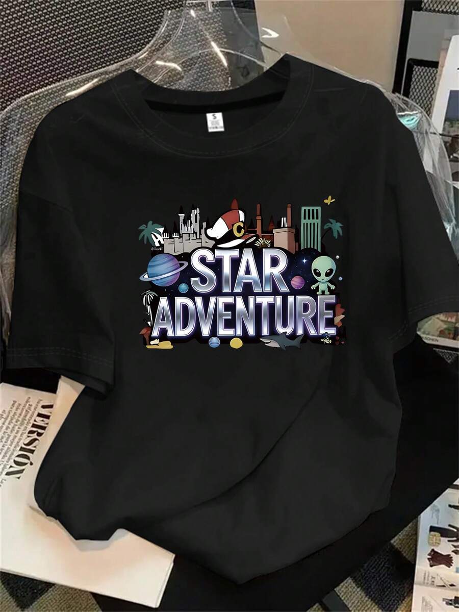 Halloween Graphic T-Shirt - Black - View 1