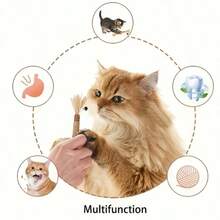 3件組編織貓咪磨牙棒套組－耐用室內貓牙齒清潔玩具，互動式免電池設計，促進口腔健康，編織材質耐用磨牙棒互動玩具 - 彩色 - 查看 7