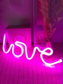 1pc Home Decor LED Alien/Rocket/Planet Shape Neon Light With Hanging Hook, USB & Battery Powered, Saturn Heart Shape Neon Sign Lamp, Suitable For Bedroom Wall Decor, Game Room Decor,Wedding Decor Neon Light,Birthday Party Decor Light - White - View 22