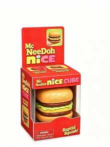 Bóng bóp  Schylling hình Hamburger McDonald's mới, đồ chơi giải tỏa căng thẳng xúc giác hồi phục chậm, giúp giảm căng thẳng và thư giãn tâm trí và cơ thể, phù hợp cho lớp học, văn phòng, quà tặng tiệc và các hoạt động thư giãn (Sản phẩm có thể tách thành 5 miếng) - Hamburger - Xem 10