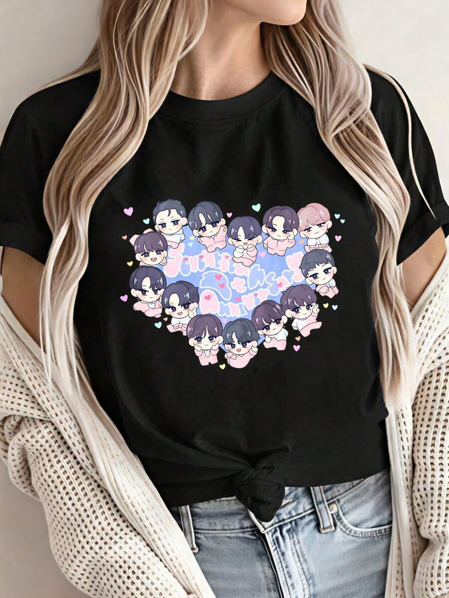 Women T-Shirts - Black - View 1