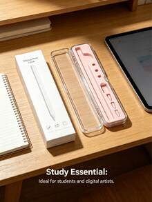 1個 Apple Pencil 保護套、轉接頭與筆尖蓋配件，相容於 Apple Pencil 第一代與第二代，便攜式 - 彩色 - 查看 3