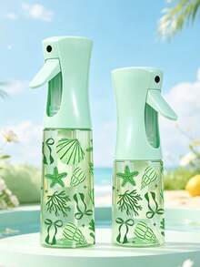 New Green Ocean Pattern PET Refillable Travel Spray Bottle, Professional High Pressure Atomizing Spray Bottle, 200ML/300ml High Pressure Continuous Automatic Vacuum Fine Mist Sprayer, Hair Styling Tool, Hair Care Products And Accessories, Salon Beauty Travel Essentials, Hair Salon Beauty Travel Necessities, Multi-Functional Spray Bottle - Multicolor - View 10