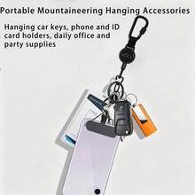 1 Set (Badge Clip + Phone Pad + Lanyard) Minimalist Versatile Black Hill ID Badge Clip, Retractable Badge Reel Clip With Lanyard For Medical Staff, Assistant Accessories Clip With Black Phone Pad, Nurse Care Phone Lanyard ID Card Holder, Cuff Lanyard Suitable For Doctors, Nurses, Assistants, Teachers, Social Workers, Interns, Office Workers, Holiday Gifts - Practical - View 6