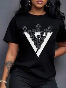 Women T-Shirts - Black - View 2