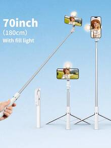 Phụ kiện chụp ảnh di động cỡ lớn màu hồng, gậy selfie có thể kéo dài 70 inch kèm điều khiển từ xa không dây và đèn chiếu sáng. Gậy selfie 67 inch với chân đế chắc chắn, 1 đèn chiếu sáng phụ, chân đế điện thoại đa chức năng có thể kéo dài và di động kèm điều khiển từ xa và đèn chiếu sáng, tương thích với iPhone 14 Pro Max/13/12/11 và điện thoại thông minh Android. Hoàn hảo cho du lịch, quay vlog và chụp ảnh. Tích hợp cho kỳ nghỉ hè, du lịch, hoạt động ngoài trời, phát trực tiếp, ghi hình ổn định. Giá đỡ điện thoại cho điện thoại thông minh và điện thoại di động. Màu hồng, quà tặng Ngày Phụ nữ, sinh nhật, kỷ niệm. - 180CM - Xem 12