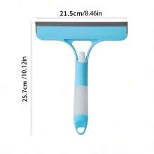 1pc 3-In-1 Multifunctional Window Squeegee, Integrated Brush, Scrubber And Squeegee Tool, 3 Colors Available, Suitable For Bathroom Glass, Mirror, Tile, Lightweight Home Cleaning Accessory - Glass Scraper - View 5