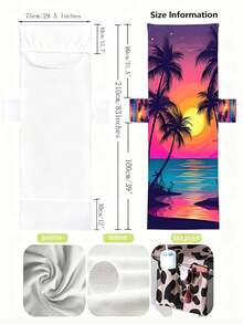 Quick-Drying Beach Chair Towel With Storage Bag - Perfect For Lounging And Travel - Multicolor - View 5