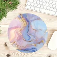 Sunflower Cat Head Marble Cute Mouse Pad, Office Desk Circular Mouse Pad, Small Mini Travel Mouse Pad With Anti Slip Rubber Base, 7.87 Inch Diameter Suitable For Work Wireless Computer Laptop, Office Desk Accessory Single 47g - View 13