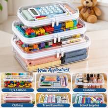 PVC Zipper Storage Bag - White, Transparent And Stackable - For Organizing Baby And Maternity Supplies; Suitable For Travel And Nursery Organization. - Multicolor - View 4