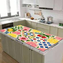 1pc Dish Drying Mat, Coffee Machine Mat, Lemon Grapefruit Cherry Floral Geometric Plaid Patchwork Polyester Fiber Absorbent Mat, Durable, Strong Water Absorption, Suitable For Dining Table, Cafe, Multi-Purpose Drainage Mat, Home Gift, Tabletop Decor - XYLSD-453 - View 15