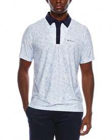 Ben Sherman Island Hopping Tech Jersey Golf Polo Shirt - Màu xanh lam - Xem 1