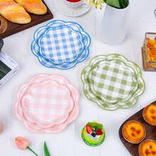 10pcs/25pcs/50pcs Octagonal Petal Series Disposable Plates, Party Supplies, Gathering Supplies, Holiday Supplies, Suitable For Gender Reveal, Birthday Party, Theme Party, Family Picnic - View 2