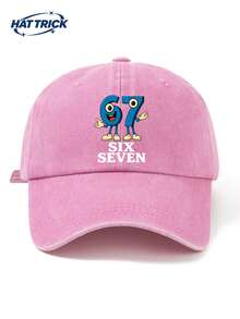 1頂 67SIX SEVEV 印花復古棒球帽 中性款 爸爸帽 時尚男帽 可調節頭圍 適合各種頭型 百搭卡車帽 適合日常通勤、街頭、戶外運動、海邊度假、健行、出遊 - C - 查看 12