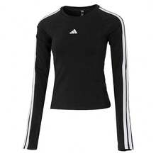 Adidas DCE 3S LS TEE Women's Long-Sleeve Sports And Casual T-Shirt - Black - View 3