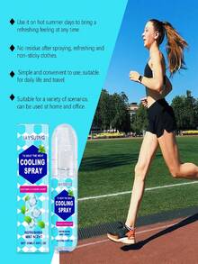Body Cooling Spray For Summer Outdoor. Instant Cooling Non Sticky Quick Dry Lightweight Mist. Refreshing Soothing For Hot Weather Commute Travel Sports. Portable Pocket Size Spray And Go Gentle Formula Fresh Mint Scent. Ideal Daily Use. - Multicolor - View 8
