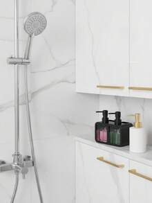 Dispensador de jabón de cocina, juego de dispensador de jabón para platos, botella dispensadora de jabón para manos, soporte para esponja y estante para platos, caja de jabón, adecuado para almacenamiento en la encimera del fregadero de la cocina - Accesorio práctico de cocina - (Toalla no incluida) - Multicolor - Ver 7