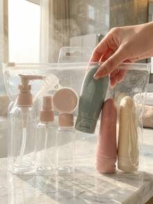 Travel Bottles For Toiletries With Leakproof Design Refillable Spray Bottles For Women And Men Toiletries Containers For Shampoo Body Wash Lightweight Toiletries Containers For Beach Cruise Flight Personal Back To School Travel Essentials Accessories - Multicolor - View 7