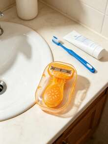 Yellow Women'S Hair Removal Razor, Suitable For Underarms, Legs, And Bikini Area. Portable Design, Yellow Safety Manual Razor, Women'S Bikini Manual Razor Blades, 5-Blade, Stainless Steel Blades, Replaceable Yellow Razor Head. A Must-Have Travel Gift For Girls (Handle + Razor Head + Storage Box). Suitable For Summer Travel, Outings, Commuting, Work, College Students, Women, And As A Gift For Sisters, Girls, And Friends. - Multicolor - View 4