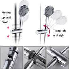 1pc Adjustable ABS Replacement Handheld Shower Head Slider Holder Bracket, Universal Shower Lift Rod Fixing Base - Mid-interval - View 2