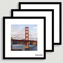 1pc/3pcs Square Classic Matte Black Picture Frame, 8x8 Inch With 4x4 Inch Mat & 12x12 Inch With 8x8 Inch Mat, Home Decor Frame, Wall Hanging Or Desktop Display, Suitable For Living Room Office Decoration, Birthday Gift (Photo Paper Not Included) - Square - View 20