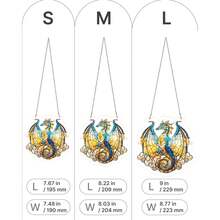 Acrylic Puzzles Suncatcher Window Hanging, 83 Pieces 7.4 Inch Sun Catcher Acrylic Puzzles Garden Decoration For Women Men Mom Birthday Gift Home Decor (Dawn Flower) - 海火龍 - 查看 6