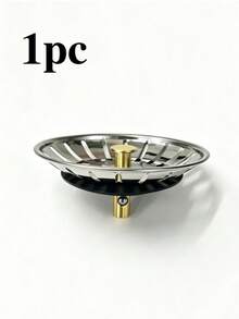 1/2/3pcs Stainless Steel Sink Strainer Plug, Kitchen Sink Basket Strainer Replacement, Waste Stopper Filter With Rubber Seal For Standard Kitchen Sink Drain, Anti-Clogging - Multicolor - View 11