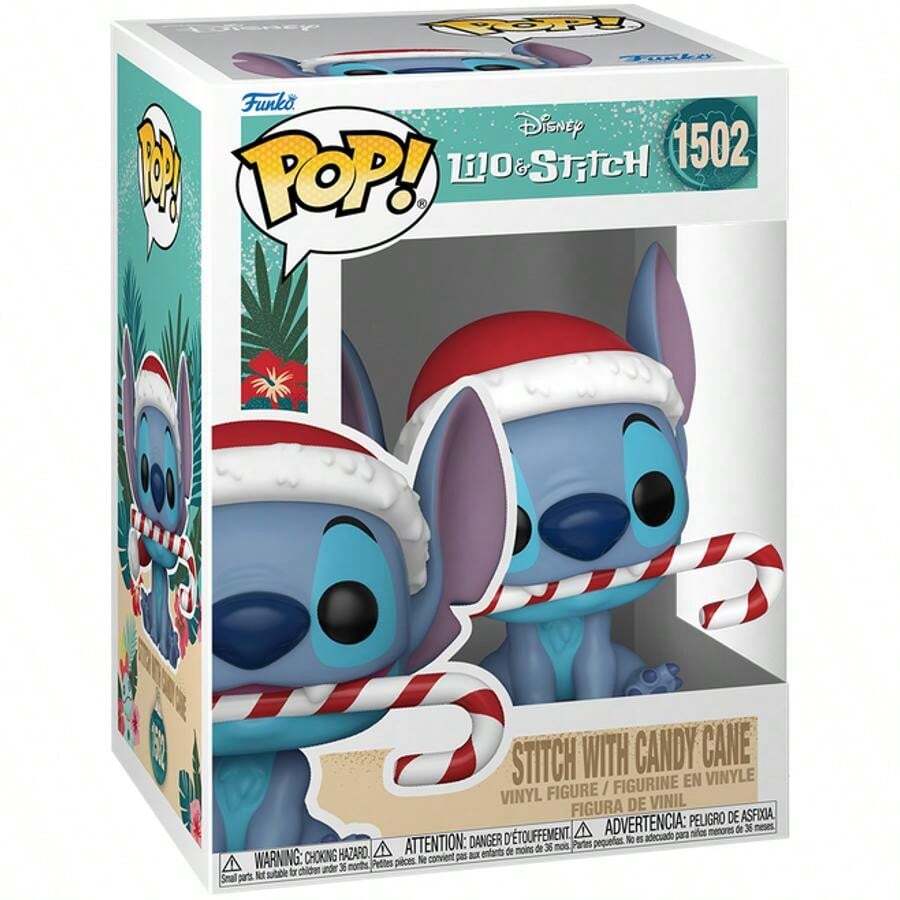 Funko Pop! Funko POP Disney Lilo Stitch - Stitch W/ Candy Cane 1502 - Color default - View 1