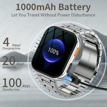 LIGE Fashion Smartwatch 1000mAh Ultra-Large Battery Capacity 100+ Sports Modes Photo Timer Weather Forecast Activity Tracking Water-Resistant Multi-Function Smartwatch For Women And Men - View 7