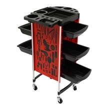 YUNRUX Hairdressing Trolley, Hairdressing Trolley With 5 Extendable Drawers, Hairdressing Trolley For Stylists - C - 查看 8