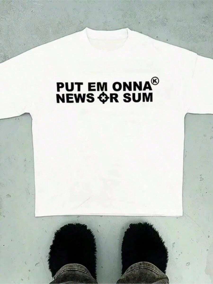 LXF2026 Camiseta Vintage con Estampado de Letras, Manga Corta, Estilo Punk Y2k, Streetwear, Hip Hop, Gótico, Grunge, Algodón, Moda, Negro, Ropa XIAM - Blanco - Ver 1