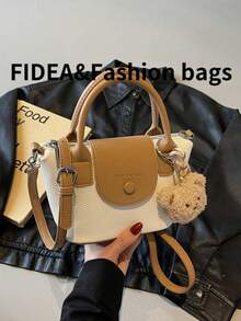 New Fashion Women's Handbag, Solid Color Minimalist PU Dumpling Bag With High-End Sense, Rope Pendant, Suitable For Dating, Shopping, Versatile & Exquisite - Beige - View 6