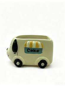 1pc Handmade Vintage Mini Resin Bus Planter - Suitable For Small Plants, Artificial Flowers Or Air Plants - Perfect For Bohemian Home Decor, Desk Storage Or Bathroom Shelf - Durable, Lightweight, Easy To Clean - Ideal Gift For Plant Lovers, Gardening Enthusiasts Or Cute Home Decor Lovers - C - View 7