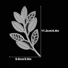1pc Basic Leaf & Branch Metal Cutting Die For Scrapbooking, Photo Album, Greeting Card, Home Decor, Holiday Blessings, Handmade Craft - Leaf - View 10