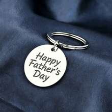 Creative Keychain Tag, Combining Father's Day And World Cup Football Elements, Made Of Stainless Steel Material, Can Be Used As An Identification Tag On Pet Collars, Unique And Eye-Catching Design - Multicolor - View 4