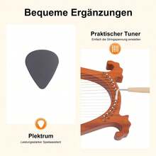 SENDERPICK Instruments de Musique à Cordes - Couleur bois + européenne@ME-HSYXF-085 - Voir 5