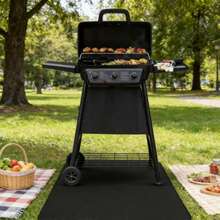 1pc Multi-Purpose Double-Sided Oil-Proof & Waterproof BBQ Mat, Suitable For Outdoor Grill, Fire Pit And Indoor Fireplace | Durable Fiberglass, Easy To Clean, Heat Resistant, Non-Slip Surface, Multiple Sizes (42x60in, 30x48in), Fire Pit Cover, Fire Pit Protection, Heat Resistant Extra Thick Material - Thick - View 8