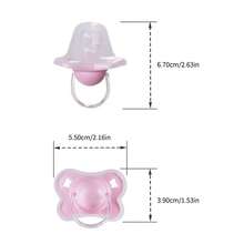 Silicone Baby Pacifier, Round Head, , , With PP Dust Cover, 1 Unit - Purple - View 7