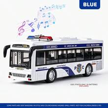 UINLE Baby City Sightseeing Bus Toy Car With Lights And Music, Openable Doors, Police/Fire/Sightseeing Multiple Styles, City Service Theme, Bus Model, Children's Interactive Play, Role-Playing Game, Scene Simulation - Multicolor - View 10