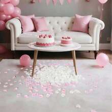 2000pcs Silk Rose Petals Pink White, Fake Flowers For Wedding Centerpieces & Birthday Party Decor, Romantic Proposal Gift Box Filler, Bridal Shower Graduation Home Room Supplies - Pinkish White - View 4