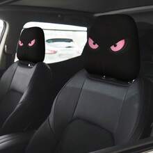 2pcs Red Eye Car Headrest Covers - Fits All Vehicles, Easy Installation - Fun Interior Decor For Male/Female Drivers & Passengers - Durable Fabric With Eye-Catching Print, Car Seat Headrest Protectors - Multicolor - View 14