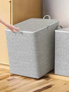 Thickened Material Foldable Fabric Storage Box, Foldable Fabric Storage Bin, Closet Organizer Cube Suitable For Busy Professionals, Living Room Corner Room Decor Storage Organizer, Wardrobe Organizer Storage Box - Multicolor - View 5