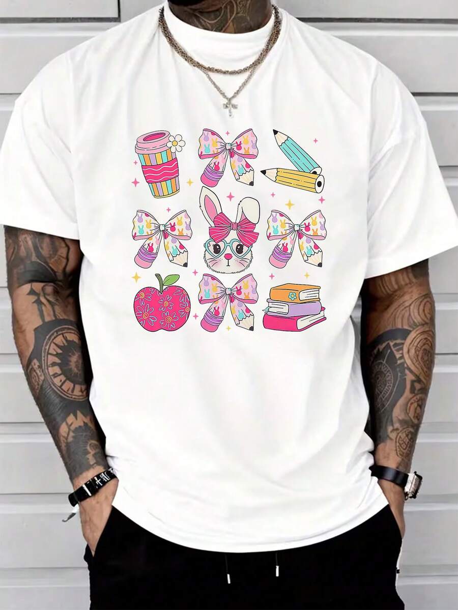 Men T-Shirts - White - View 1